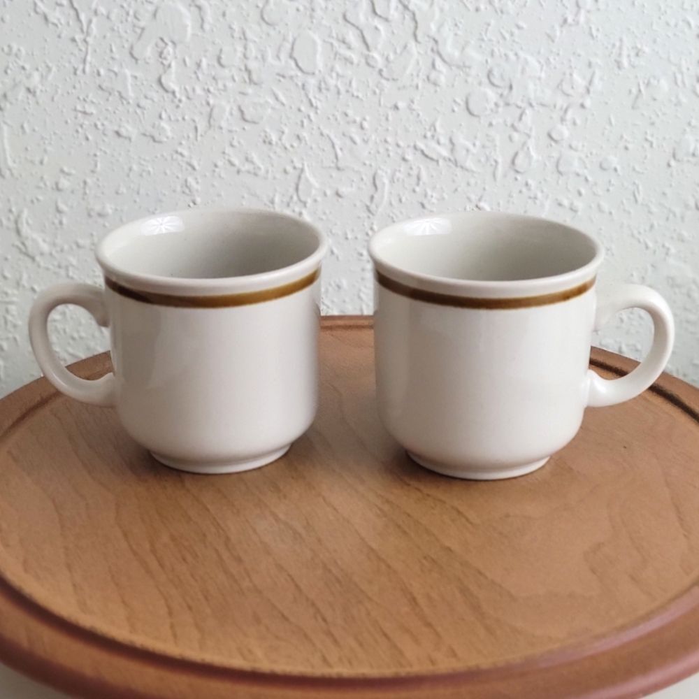 VINTAGE ✨️ Mountain Wood Collection Mugs (2)